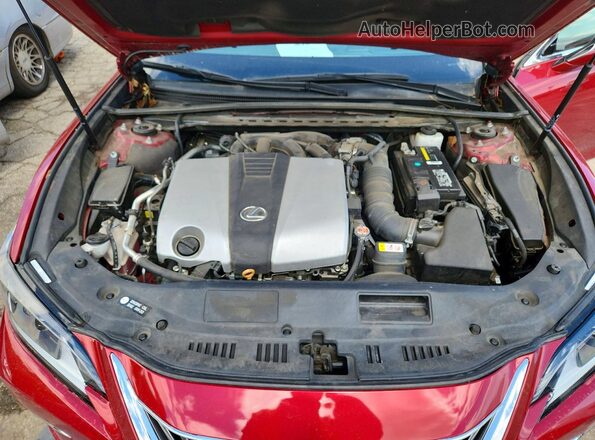 58ABZ1B14KU014221 2019 LEXUS ES Red Rear interior view