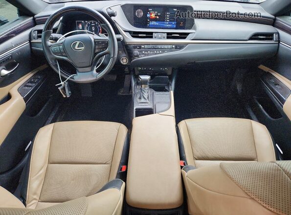 58ABZ1B14KU041371 2019 LEXUS ES Black წინა პანელის ხედი
