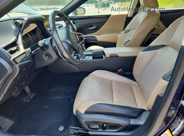 58ABZ1B15KU006824 2019 LEXUS ES Blue Вид салону спереду