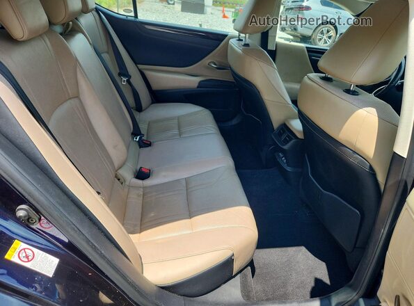 58ABZ1B15KU006824 2019 LEXUS ES Blue Вид задніх сидінь
