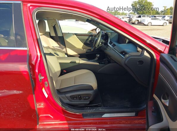 58ABZ1B16KU032350 2019 LEXUS ES 350 Red Widok wnętrza z przodu