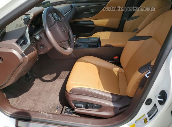 58ABZ1B17KU048976 2019 LEXUS ES White წინა სალონის ხედი
