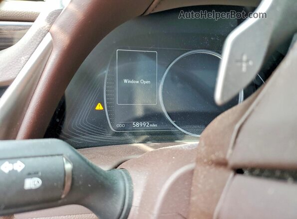 58ABZ1B17KU048976 2019 LEXUS ES White ხელსაწყოთა პანელის ხედი