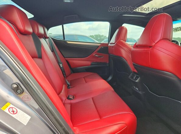 58ABZ1B18KU003805 2019 LEXUS ES Gray Вид задніх сидінь