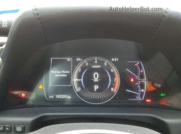58ABZ1B19KU017180 2019 LEXUS ES Black Instrument cluster view