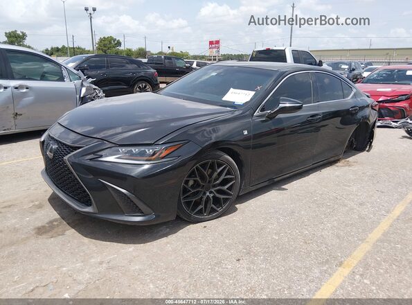58ABZ1B1XKU049460 2019 LEXUS ES 350 Black Vista tres cuartos delantera izquierda