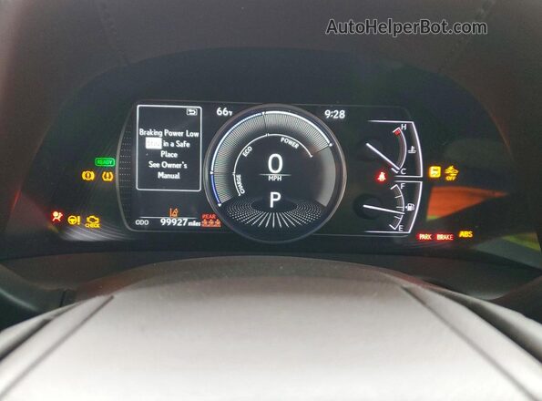 58ACA1C16MU004058 2021 LEXUS ES Черный Вид щитка приборов