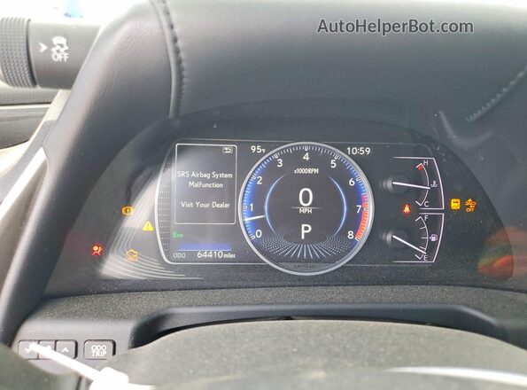 58ACZ1B10LU057749 2020 LEXUS ES White Instrument cluster view