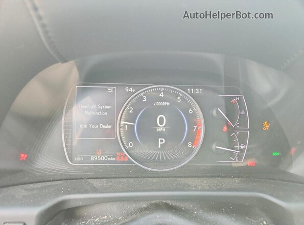 58AD11D11MU007212 2021 LEXUS ES Silver Instrument cluster view