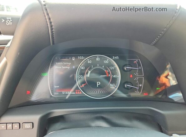58AD21B17LU004510 2020 LEXUS ES Silver Instrument cluster view