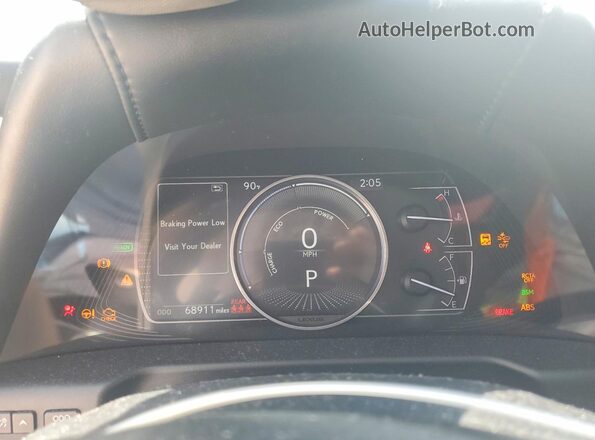 58AD21B18LU006590 2020 LEXUS ES Белый Вид щитка приборов