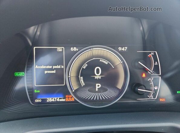 58ADA1C11PU033282 2023 LEXUS ES Black Vista del cuadro de instrumentos
