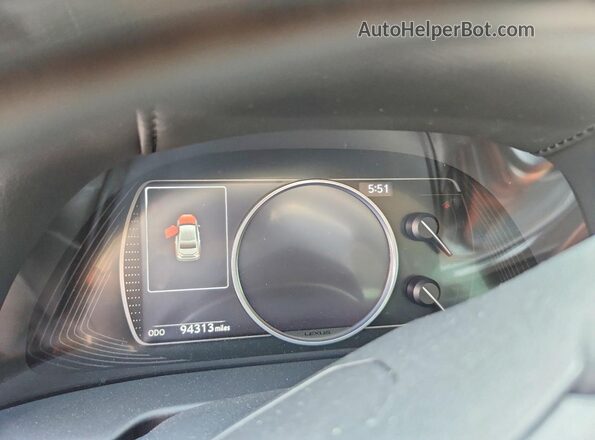 58ADA1C13MU001378 2021 LEXUS ES Black Սարքավորումների վահանակի տեսք