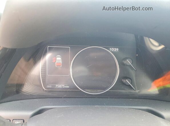 58ADA1C13PU034062 2023 LEXUS ES Black Սարքավորումների վահանակի տեսք
