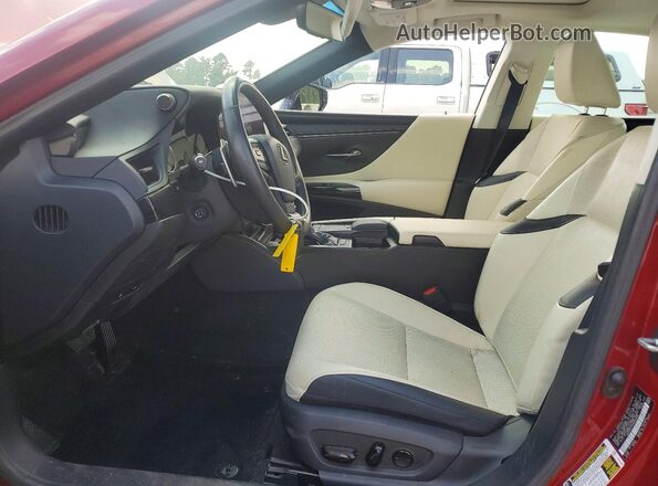 58ADA1C14NU019339 2022 LEXUS ES Burgundy Вид салону спереду