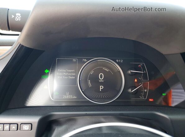 58ADA1C14SU058167 2025 LEXUS ES White Vista del cuadro de instrumentos