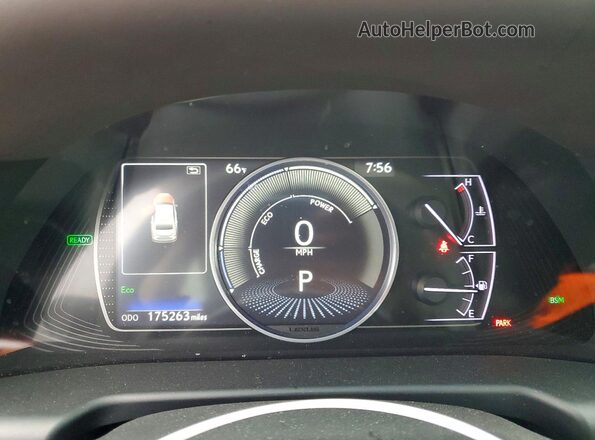 58ADA1C15NU020516 2022 LEXUS ES Gray Вид щитка приладів