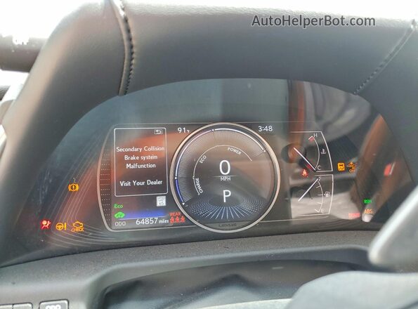 58ADA1C16MU003979 2021 LEXUS ES Black Вид щитка приладів