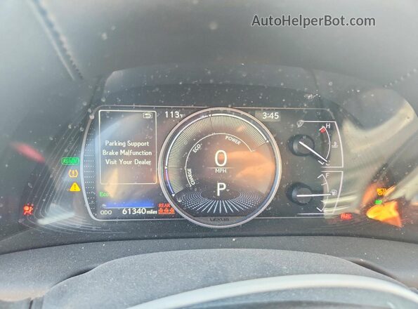 58ADA1C17MU008091 2021 LEXUS ES Gray Вид щитка приладів