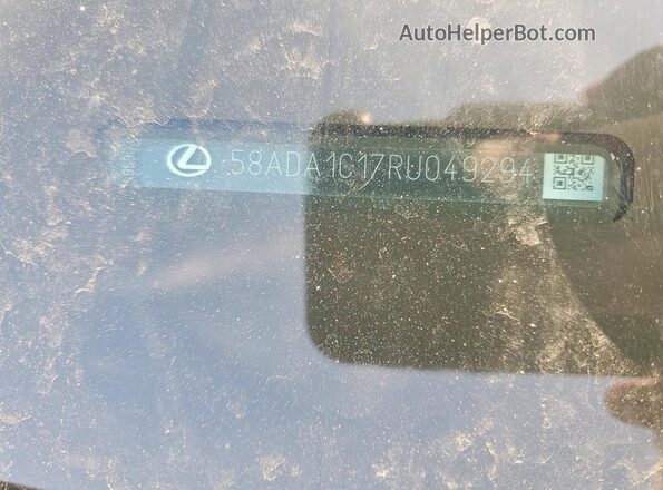 58ADA1C17RU049294 2024 LEXUS ES Gray Вид підкапотного простору