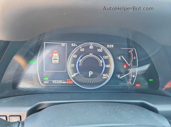 58ADA1C19RU038605 2024 LEXUS ES Charcoal ხელსაწყოთა პანელის ხედი