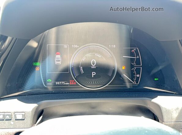 58ADA1C19RU053878 2024 LEXUS ES White Вид панелі приладів