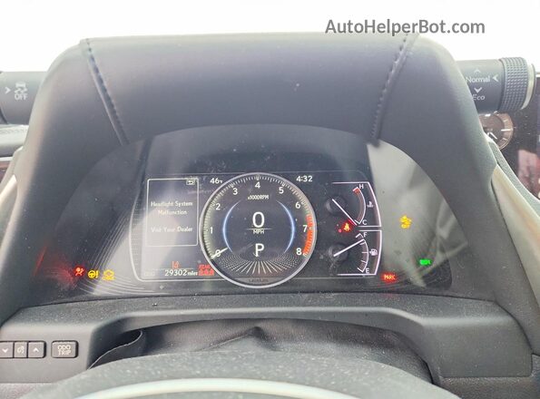 58ADZ1B10LU059456 2020 LEXUS ES Silver Вид щитка приладів