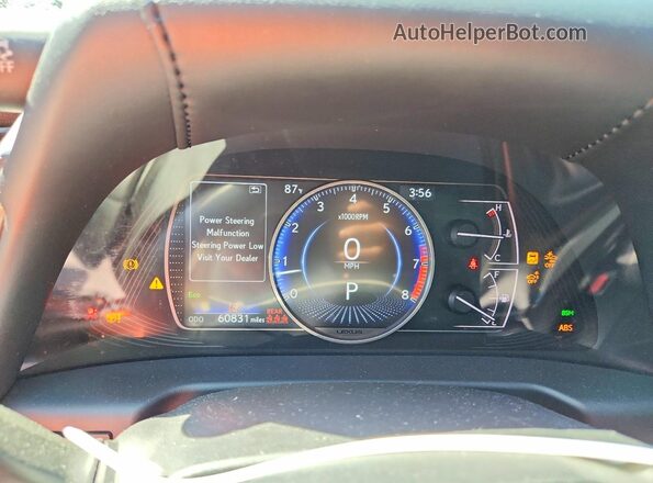 58ADZ1B10LU078685 2020 LEXUS ES Серый Вид щитка приборов
