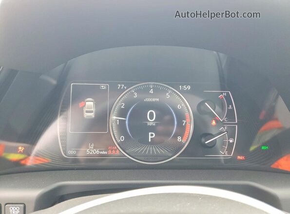 58ADZ1B10SU185587 2025 LEXUS ES Silver Вид щитка приладів