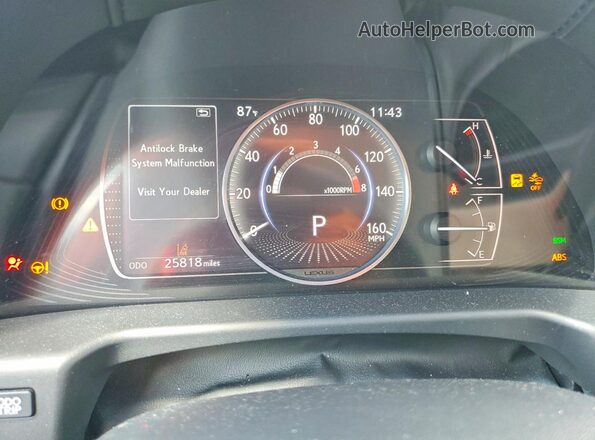 58ADZ1B11MU094556 2021 LEXUS ES Blue Вид щитка приладів