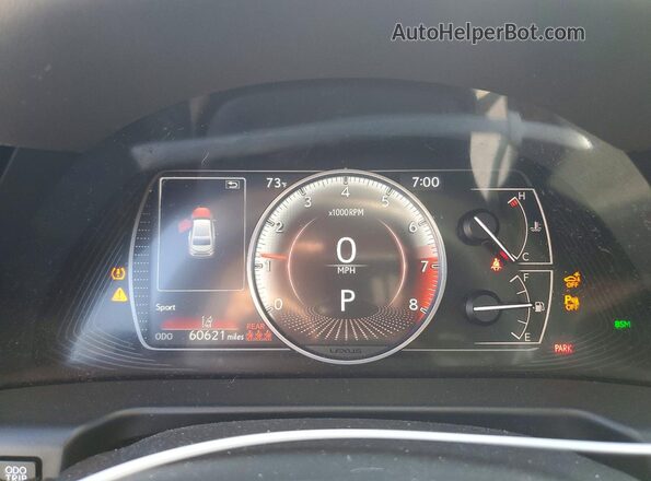58ADZ1B11PU140553 2023 LEXUS ES Черный Вид щитка приборов