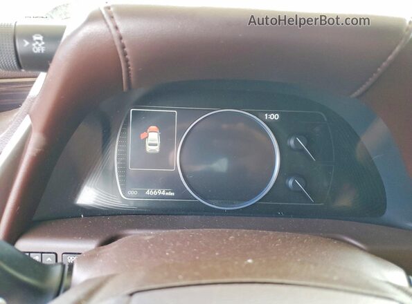 58ADZ1B12LU067753 2020 LEXUS ES Black Вид щитка приладів
