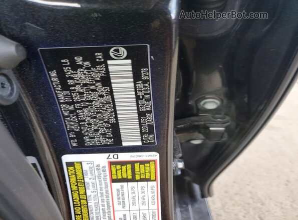 58ADZ1B12LU067753 2020 LEXUS ES Black Вид підкапотного простору