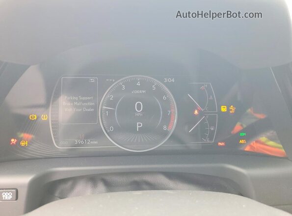 58ADZ1B12NU134273 2022 LEXUS ES Серебряный Вид щитка приборов