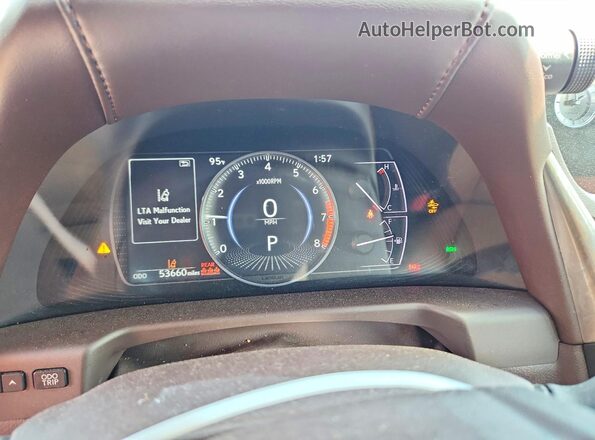 58ADZ1B13LU071245 2020 LEXUS ES Black Widok zestawu wskaźników