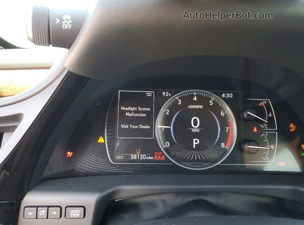 58ADZ1B13NU118471 2022 LEXUS ES Серебряный Вид щитка приборов