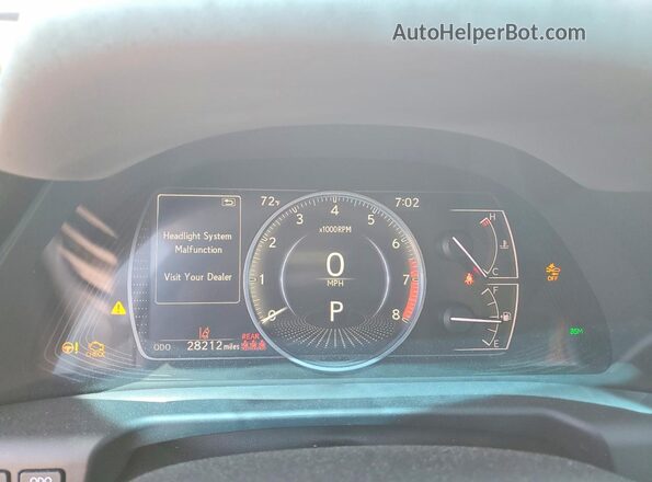58ADZ1B13NU125405 2022 LEXUS ES Белый Вид щитка приборов