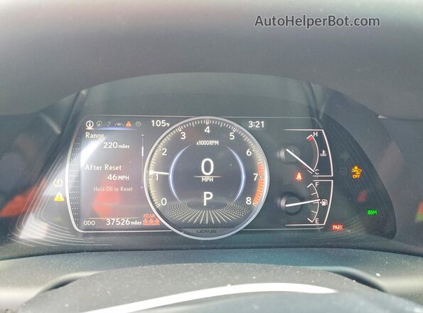 58ADZ1B13PU145897 2023 LEXUS ES Charcoal Вид щитка приладів
