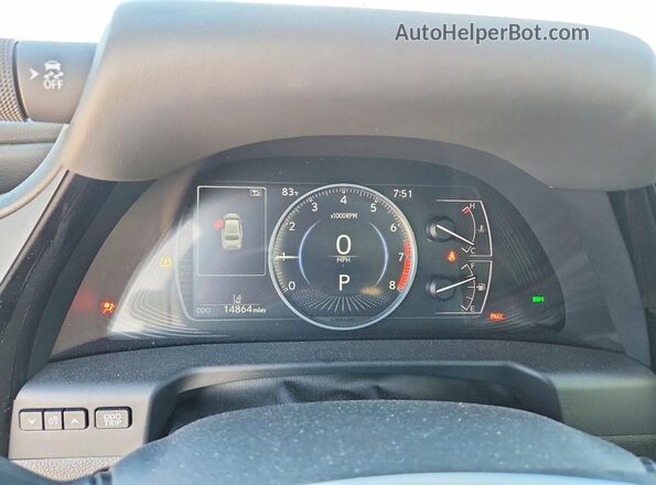 58ADZ1B13RU161889 2024 LEXUS ES Серый Вид щитка приборов