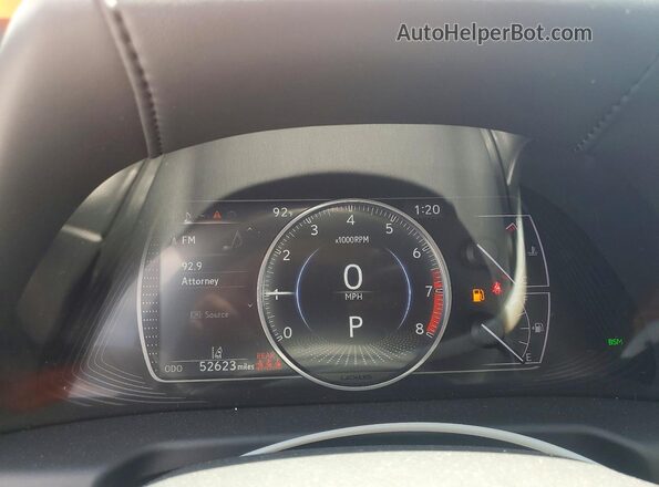 58ADZ1B14LU068547 2020 LEXUS ES Красный Вид щитка приборов