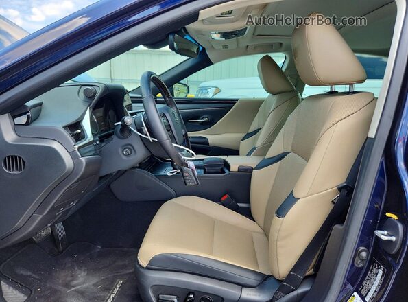 58ADZ1B16MU102196 2021 LEXUS ES Blue Widok wnętrza z przodu