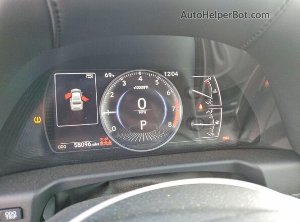 58ADZ1B16MU109553 2021 LEXUS ES Black Instrument cluster view