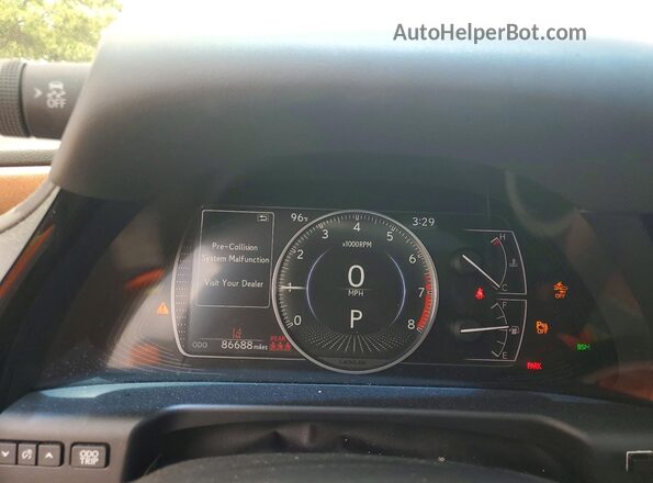 58ADZ1B17NU124189 2022 LEXUS ES Silver Instrument cluster view