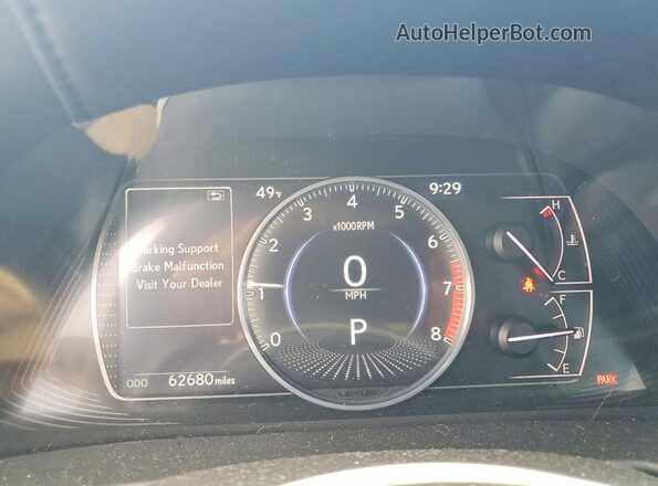 58ADZ1B18MU093596 2021 LEXUS ES White Instrument cluster view