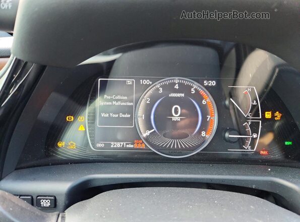58ADZ1B18PU146527 2023 LEXUS ES Black ხელსაწყოთა პანელის ხედი