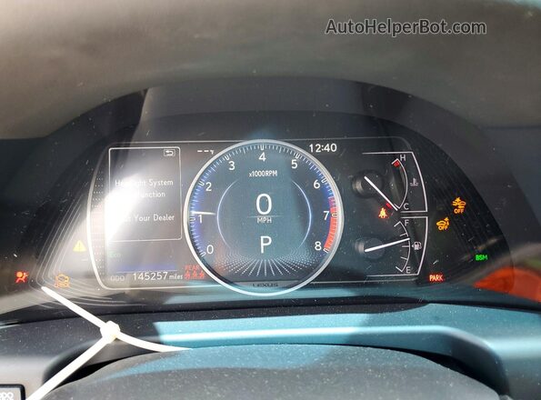 58ADZ1B18PU152182 2023 LEXUS ES Black Вид щитка приладів