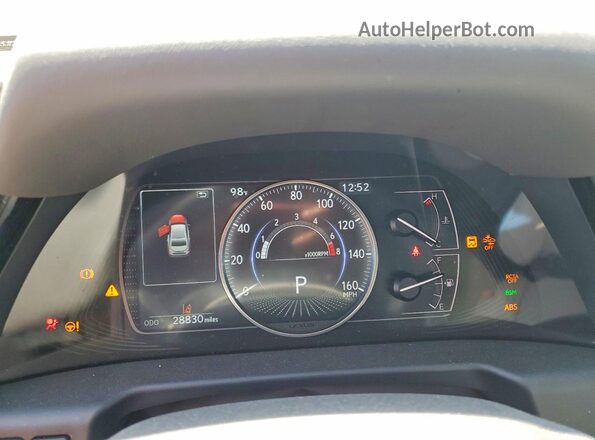 58ADZ1B18SU210896 2025 LEXUS ES Gray Widok zestawu wskaźników