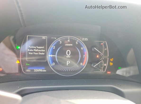 58ADZ1B19MU108252 2021 LEXUS ES White Vista del cuadro de instrumentos