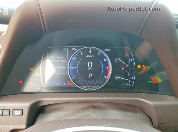 58ADZ1B1XLU076698 2020 LEXUS ES White Instrument cluster view