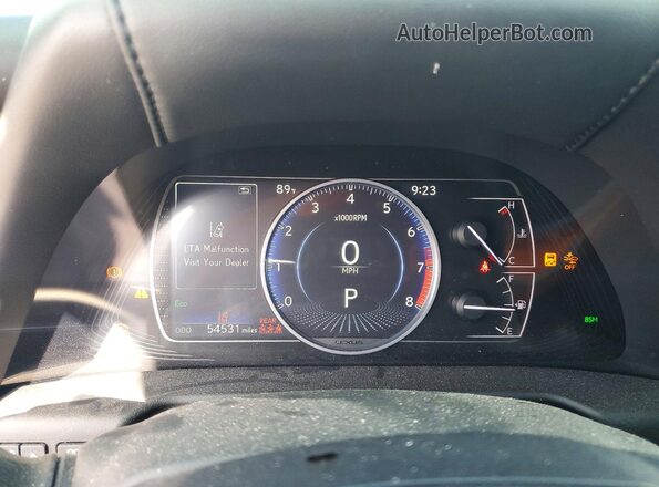 58ADZ1B1XMU094684 2021 LEXUS ES Blue Widok zestawu wskaźników